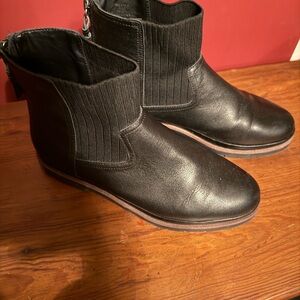 Black Leather Women’s Ankle Boots